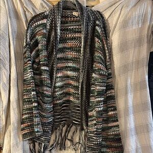 Never been worn without tags! So cute multi color knitted cardigan sweater